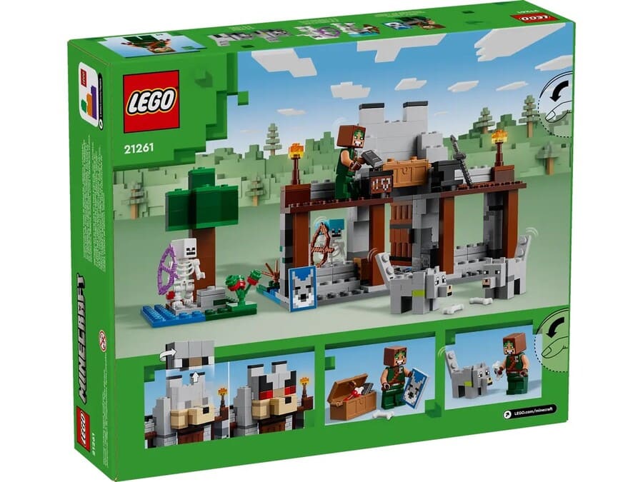 Конструктор Lego Minecraft Вовк із Цитаделі 312 деталей (21261)