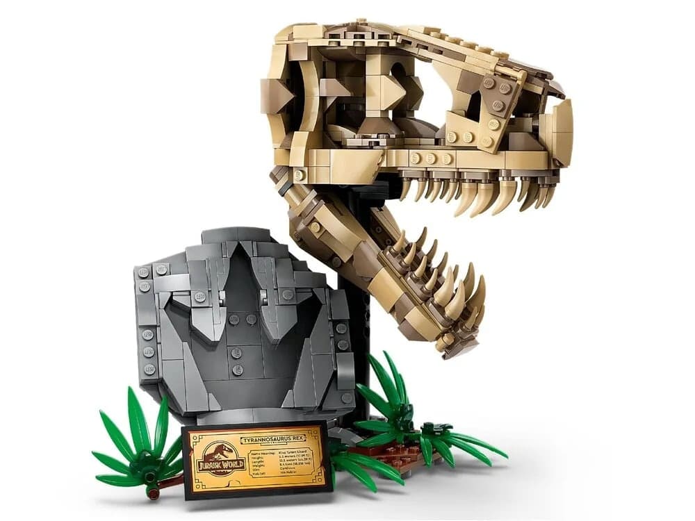 Конструктор Lego Jurassic World Скам`янілості динозаврів: череп тиранозавра 577 деталей (76964)