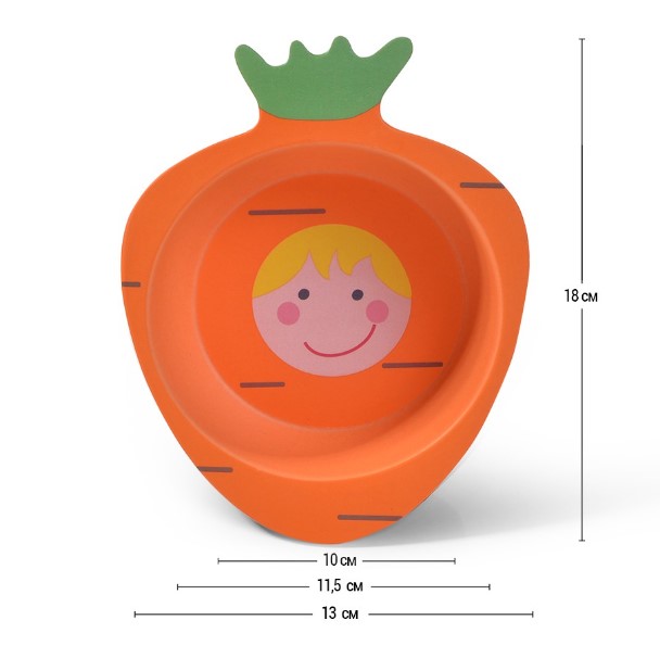 Тарілка дитяча Fissman Морква 180мм (8366)