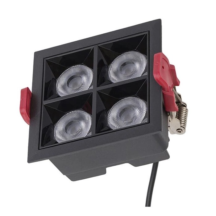   nowodvorski midi led black 16w 4000k recessed (10064)