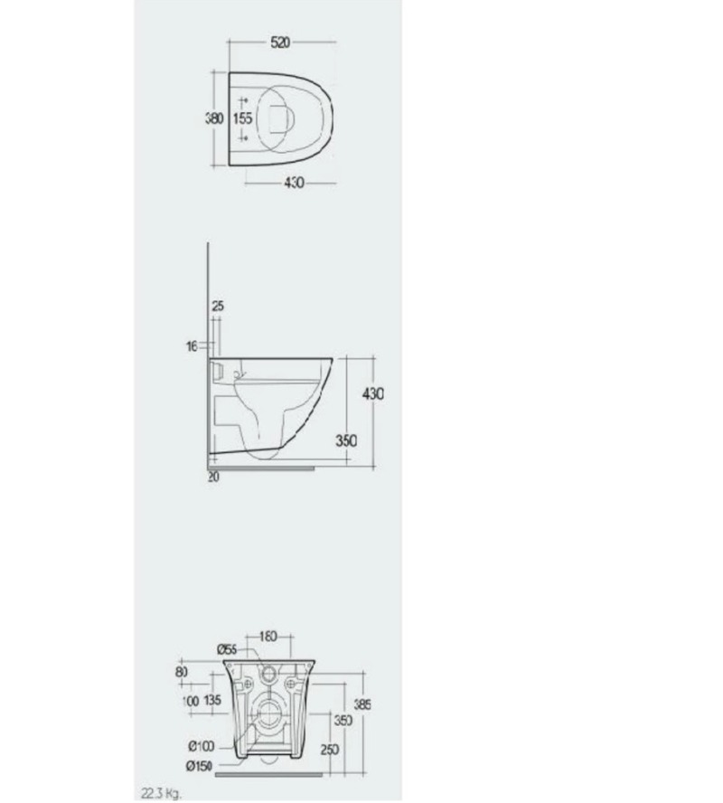   RAK Ceramics Sanitaryware Sensation (SENWC1446AWHA+SENSC3901WH)