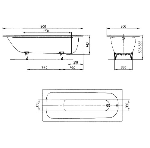   Kaldewei Saniform Plus 170x70 (111800010001)