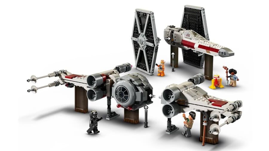 Конструктор Lego Star Wars Збірний пакет Винищувач TIE і Корабель X-wing 1063 деталі (75393)