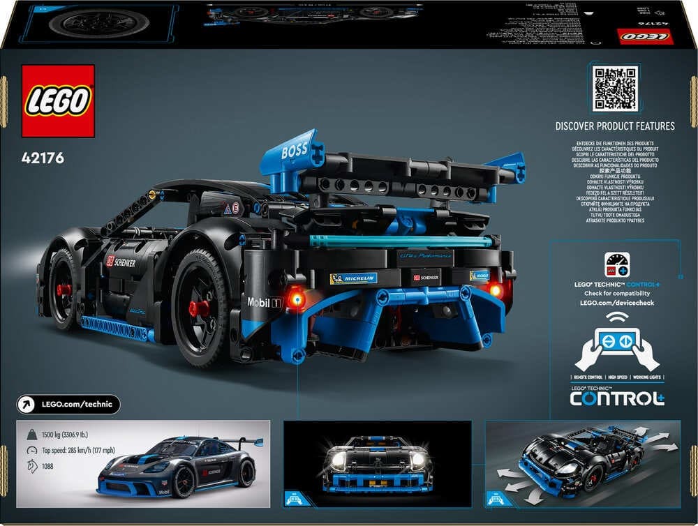 Конструктор Lego Technic Автомобіль для перегонів Porsche GT4 e-Performance 834 деталі (42176)