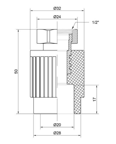     Alfa Plast PPR 201/2"  (APTUWC2012X)