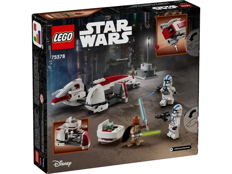 Конструктор Lego Star Wars Втеча на BARC спідері 221 деталь (75378)