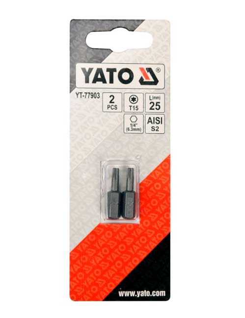   YATO TORX T15x25 HEX 1/4" 2 (YT-77903)