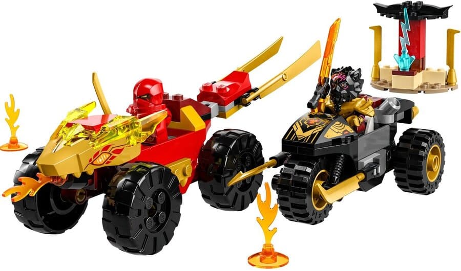 Конструктор Lego Ninjago Кай та Рас: Битва на машині та мотоциклі 103 деталі (71789)