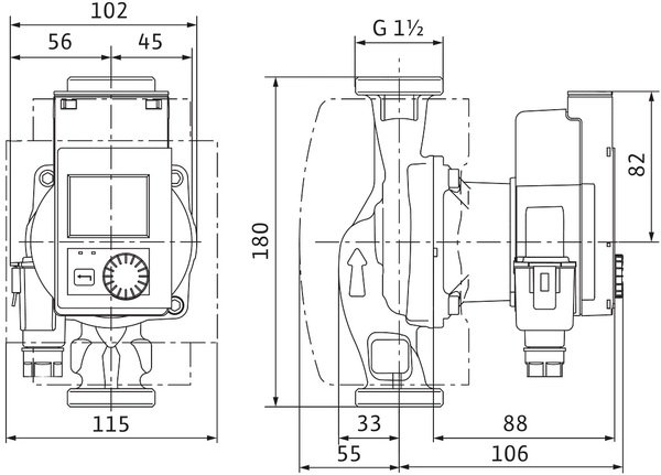 Насос циркуляційний Wilo Stratos PICO 25/0.5-4-130 1/2" 10 бар 130мм 20Вт 230V (4244394)