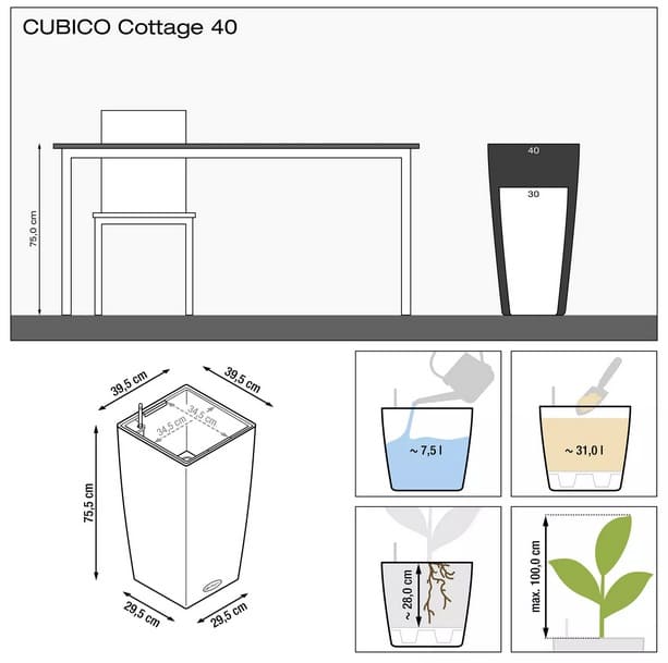    lechuza cubico cottage 40 - 31 (15267)