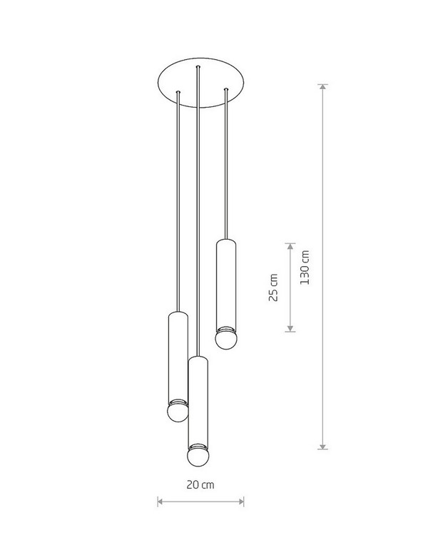   Nowodvorski Baton Solid Brass III (7855)