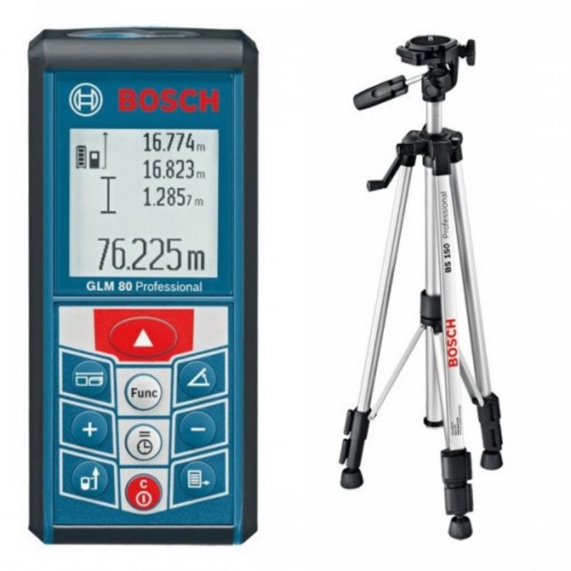 Далекомір лазерний Bosch GLM 80 + BT150 (06159940A1)