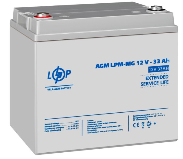   LogicPower LPM-MG 12V 33Ah (6558)