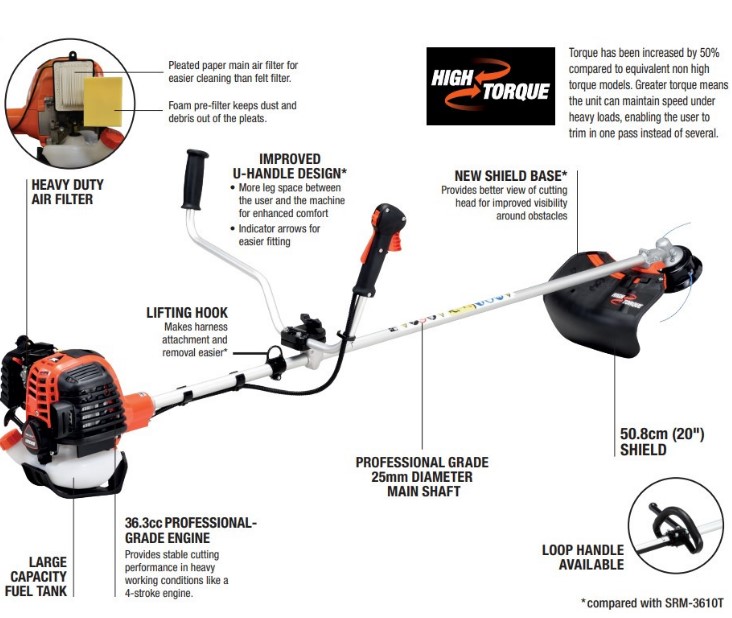 Бензокоса ECHO SRM-3611T/U (21714251)