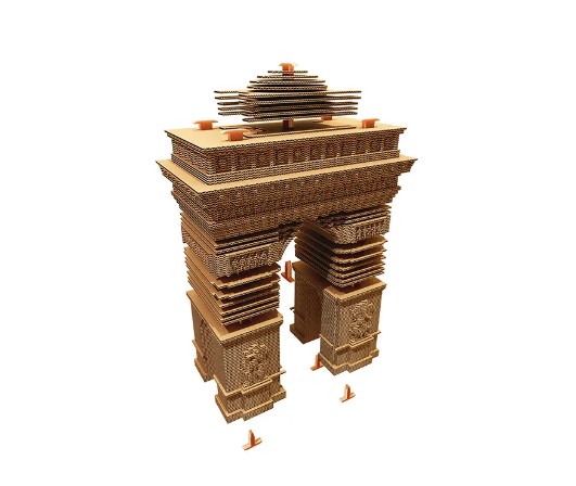 Фото картонный конструктор cartonic 3d puzzle arc de triomphe paris