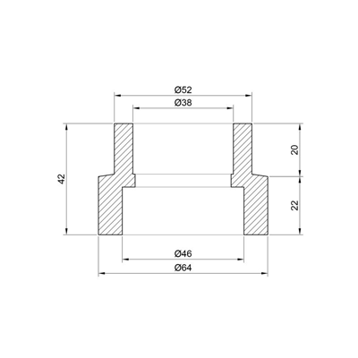 Муфта Alfa Plast PPR 50х40мм (APREDU5040X)