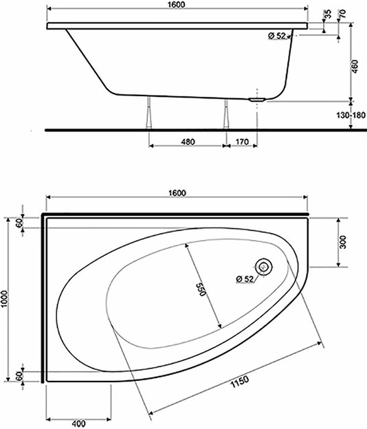   Kolo Elipso 160x100   (XWA0661000)