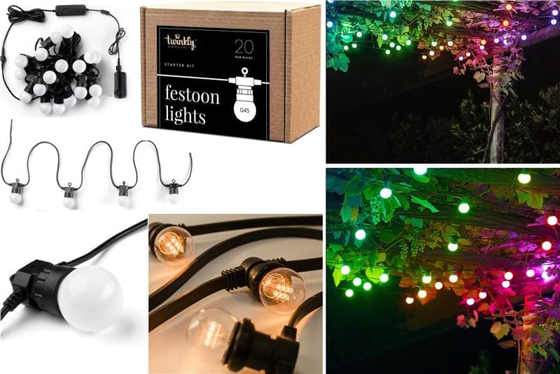 ó Twinkly Smart LED Festoon RGB 20 G45 Gen II IP44 10 (TWF020STP-BEU)