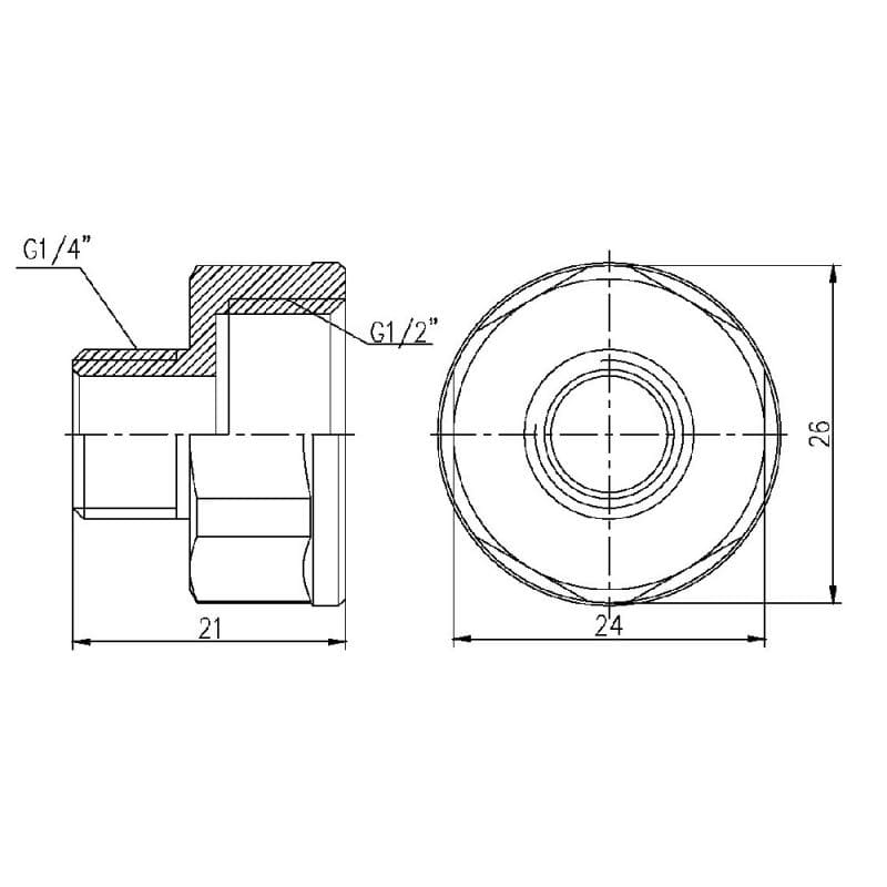  SD Forte 1/2"1/4"  (SF360156)