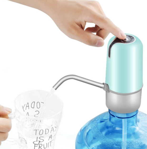 Фото электрическая помпа для воды uft kasmet pump dispenser green (blue) с аккумулятором (uftpdgreen)