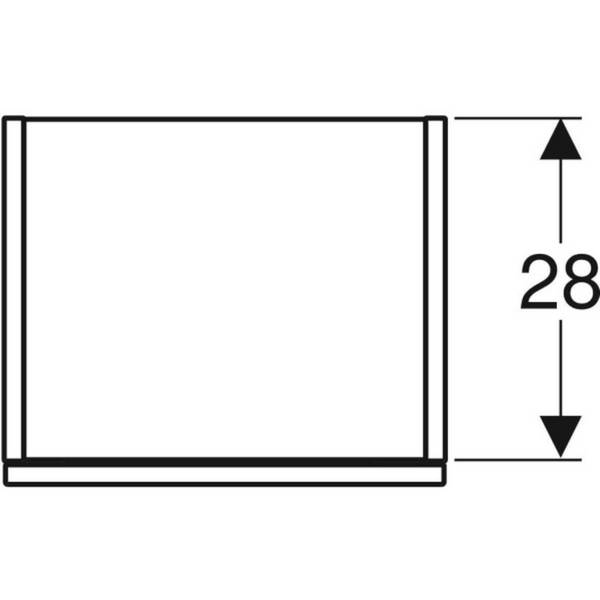 Шафка бокова Geberit Smyle Square 36x29,9x118см (500.361.00.1)