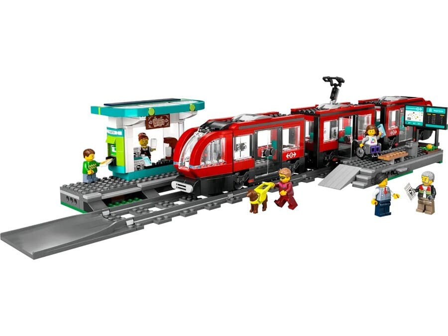 Конструктор Lego Трамвай і вокзал у центрі міста 811 деталей (60423)