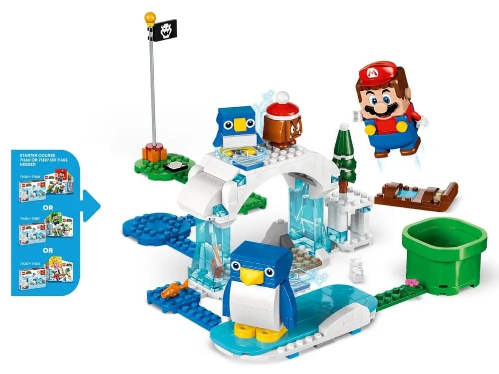 Конструктор Lego Super Mario Снігова пригода родини penguin. Додатковий набір 228 деталей (71430)