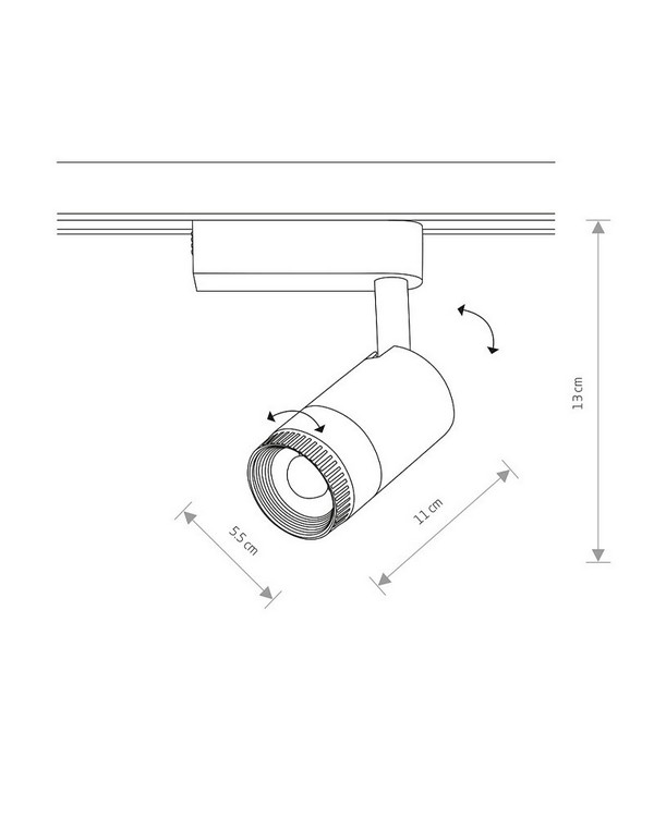   nowodvorski profile zoom led bl 3000k (7625)