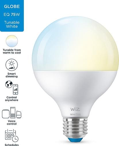  WiZ Smart E27 11W 75W 1055Lm G95 2700-6500K Wi-Fi (929002451002)