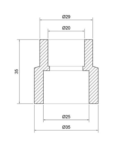 Муфта Thermo Alliance PPR 25х20мм (DSB101)