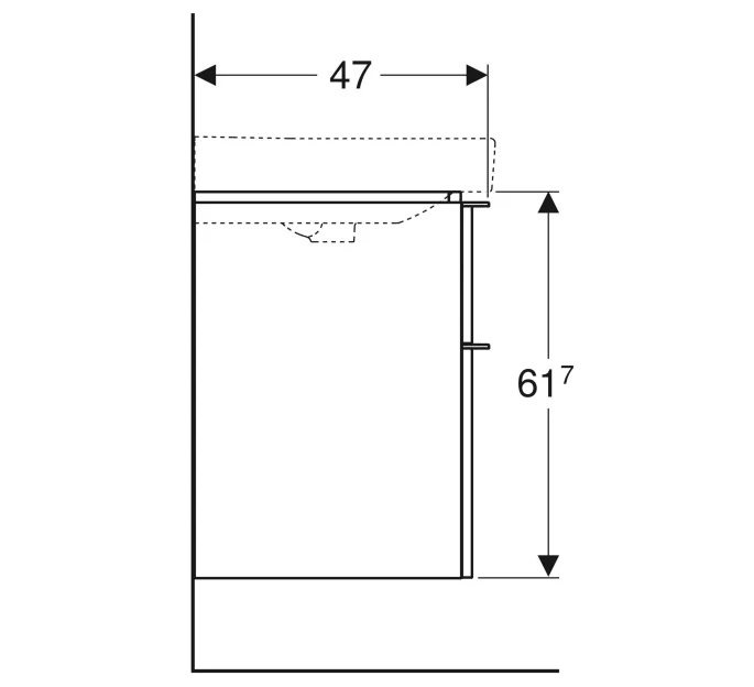    Geberit Smyle Square 88,4x47x61,7   (500.354.00.1)