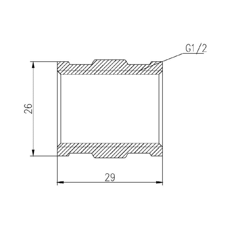 Муфта SD Forte 1/2" ВВ (SF35615)