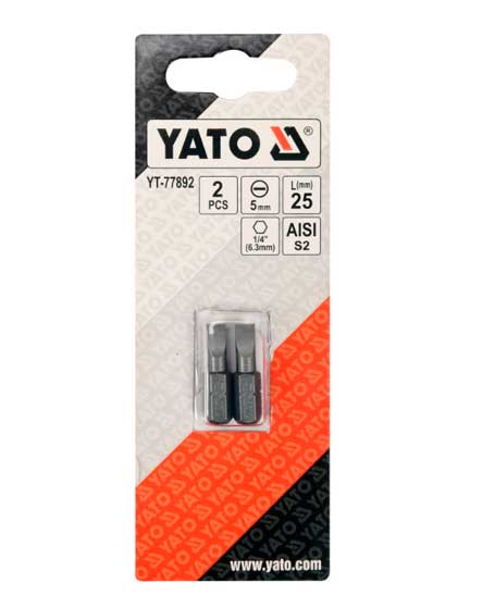   YATO SL5x25 HEX 1/4" 2 (YT-77892)