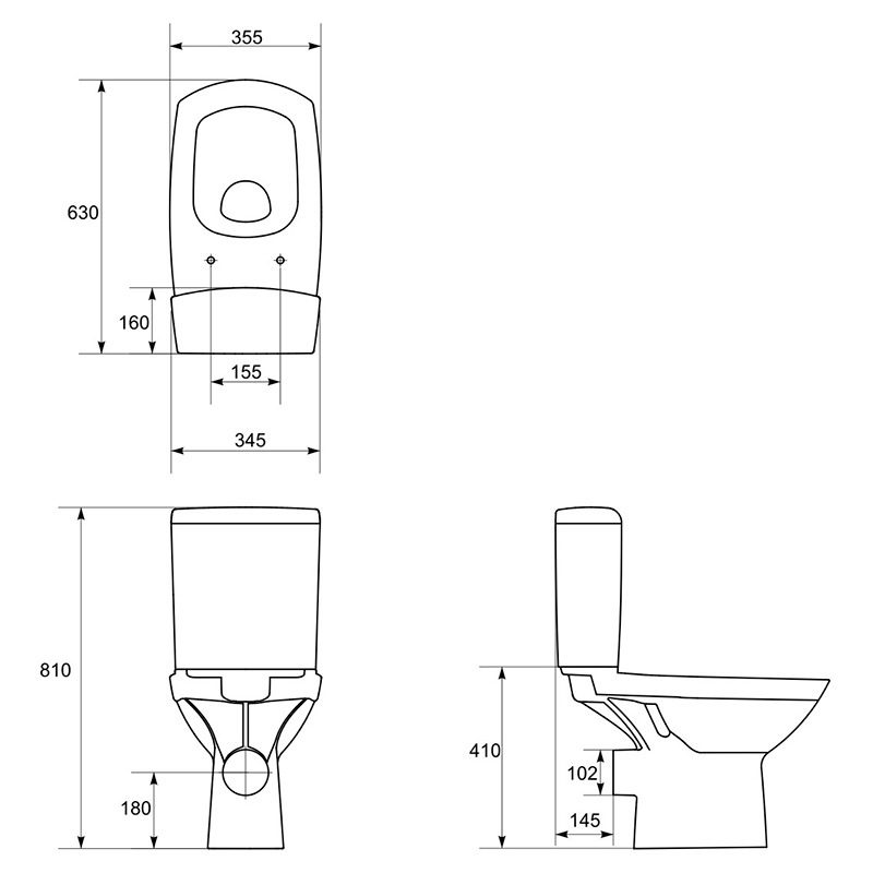  Cersanit Carina   (K31-009-PP)