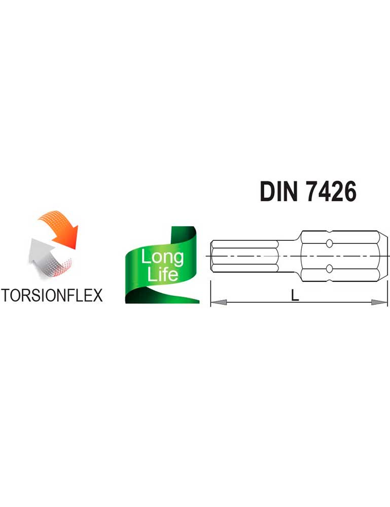 Набір біт USH Industry HEX 5x25мм 10шт (UUSG0012073)