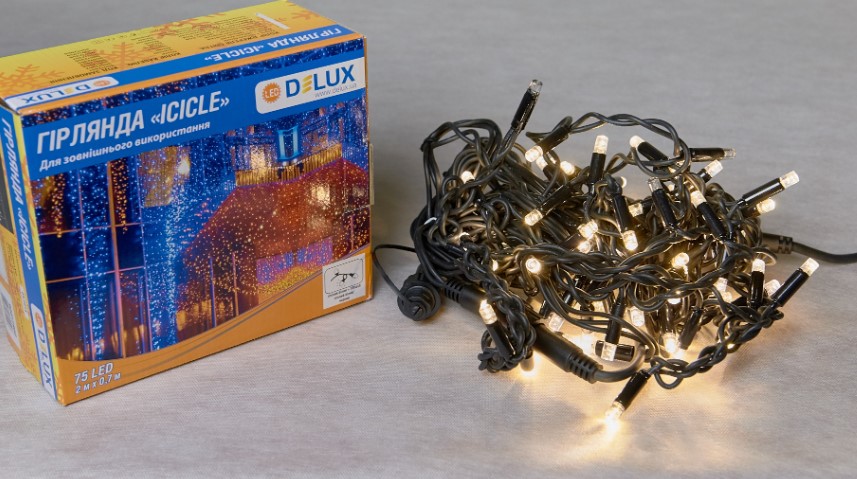 ó  Delux Icicle 75LED IP44 EN   2x0.7 (90012960)