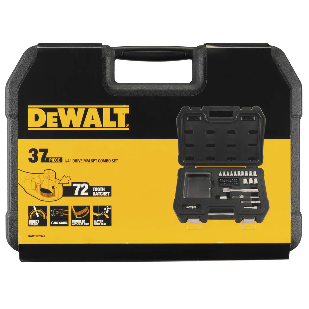 Набір головок та біт DeWALT 1/4" 37 предметів (DWMT19238-1)