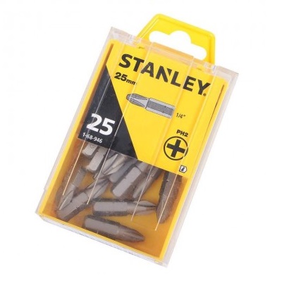 Набір біт STANLEY 1/4" Ph2 25мм 25шт (1-68-946)