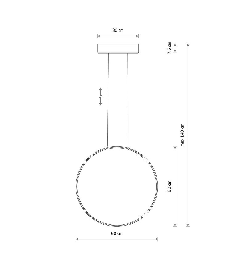 ϳ  Nowodvorski Circolo LED M 4000K SV-60 (10861)