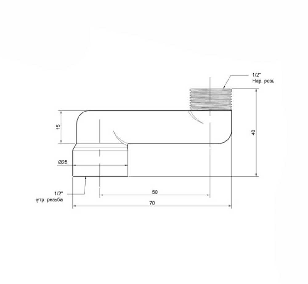 Эксцентрик радиаторный Icma №720 1/2"х5см (82720CT06)