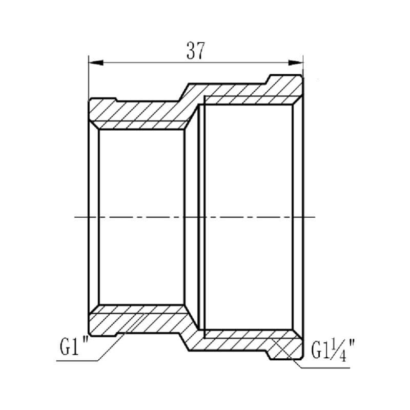 Муфта редукційна SD Forte 1" 1/4х1" ВВ (SF3573225)