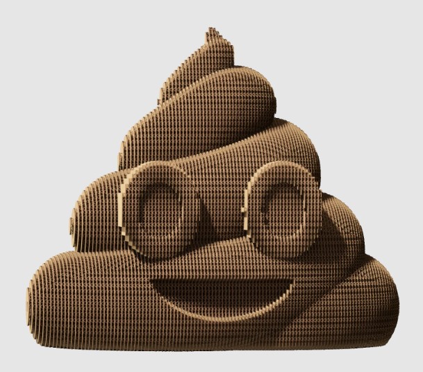 Фото картонный конструктор cartonic 3d puzzle poop (cartmpoo)