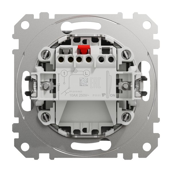 Кнопка Schneider Sedna Design SDD113111 алюминий