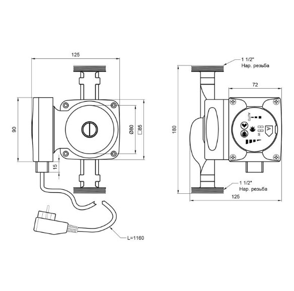 Насос циркуляційний Thermo Alliance LPSA 25/60/180 (TALPSA2560180)