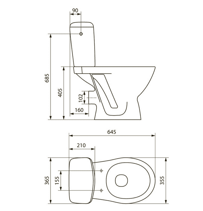 - Cersanit 206 Kaskada 206 (K100-206)