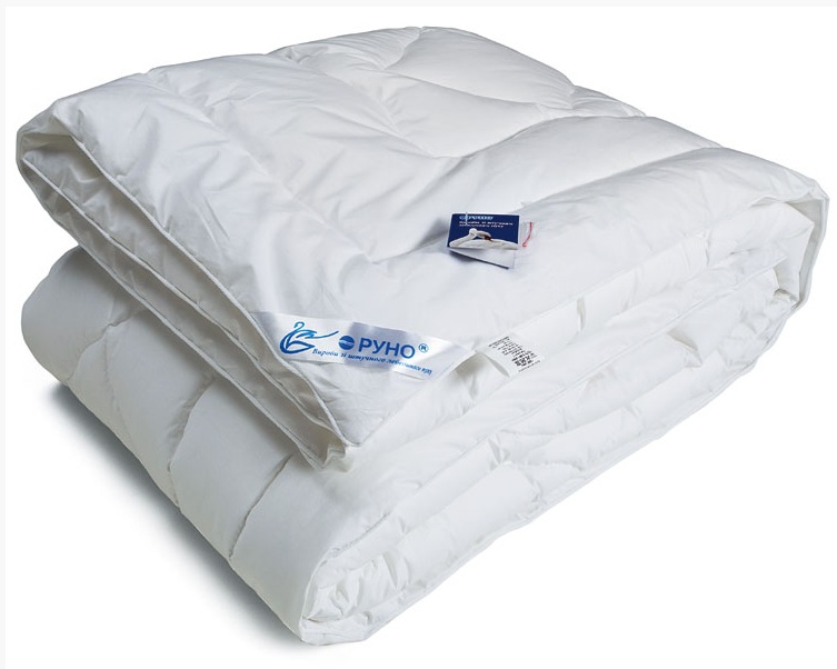 Фото - Одеяла Runo Ковдра зі штучного лебединого пуxа Руно євро двоспальна 200x220 см тик 190 