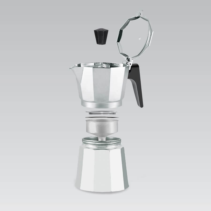 Фото кофеварка гейзерная maestro espresso moka 450мл на 9 чашек (mr-1666-9)