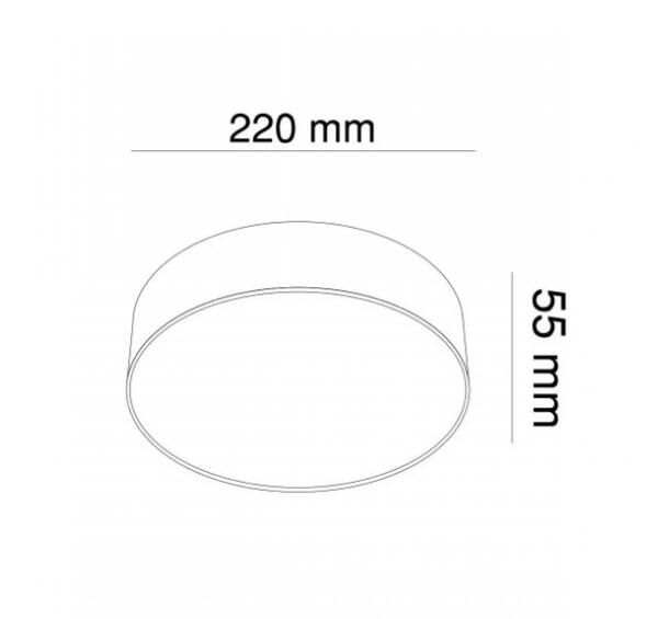 Точковий накладний світильник KLOODI KD-MONZA220 27W 3К WH IP44