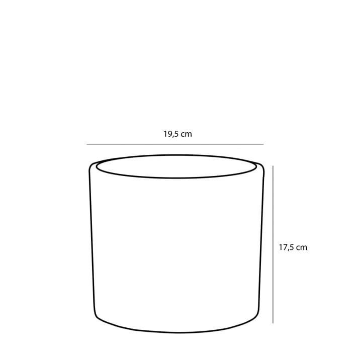 Фото кашпо edelman era pot round 19,5см серый (1035839)