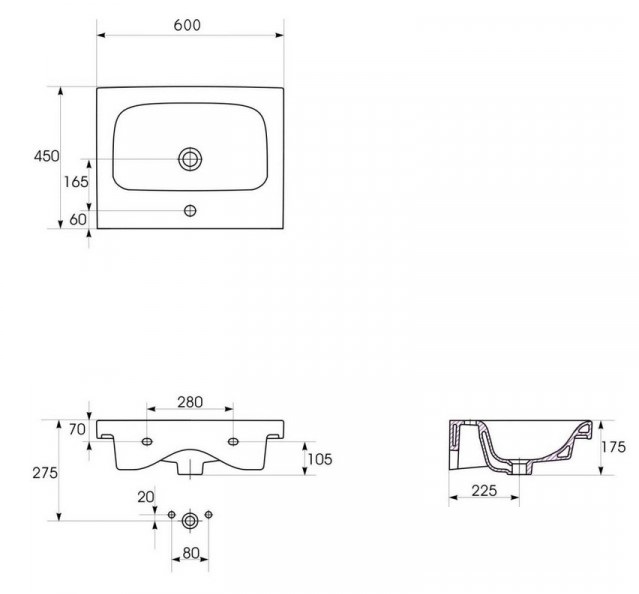   Cersanit Moduo 60x45 (K116-011)